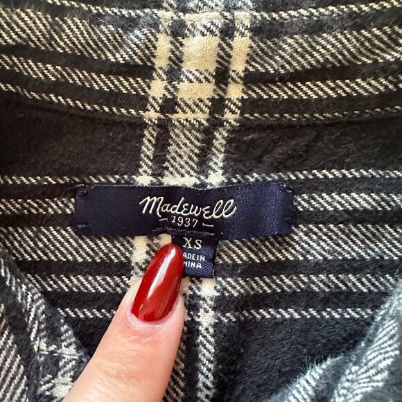 Madewell Flannel Ex-Boyfriend Shirt in Rutherford Plaid | XS - Picture 7 of 8